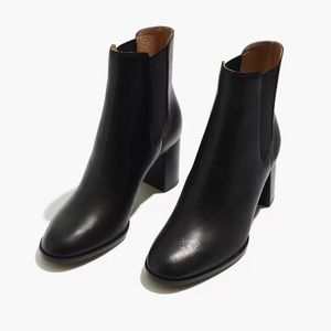 Madewell Leather Chelsea Boots in Black, NA975
